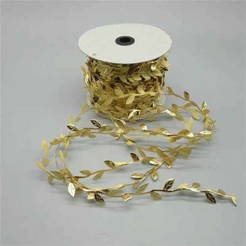 2 Yards Spitzenband, 25 mm, weißer Spitzenstoff, zum Nähen von Unterwäsche, DIY-Kleidungszubehör, Golden von ZFISH