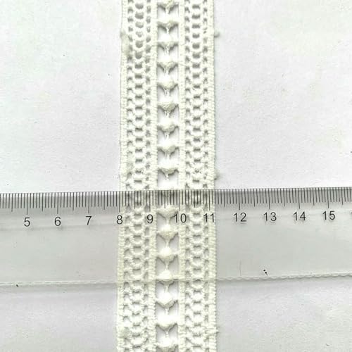 2 m/6,56 Fuß Spitze, golden-silberfarbenes Spitzenband, handgefertigt, zum Selbernähen, Tausendfüßler, Basteln, Vorhang, Kleidung, Blumen, Zubehör, Party-Deko, weiß, 2 m 2 m/6,56 Fuß Spitze, golden-silberfarbenes Spitzenband, handgefertigt, zum Selbernähen, Tausendfüßler, Basteln, Vorhang, Kleidung, Blumen, Zubehör, Party-Deko, weiß, 2 m von ZFISH