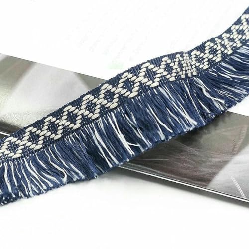 2 m zweifarbig, marineblau, weiß, Rauten-Gurtband, Quaste, Fransen, Spitzenbesatz, Kleidung, Vorhänge, DIY, Wohnaccessoires, Quasten, Spitze, 3 cm, Marineblau, 2 Meter 2 m zweifarbig, marineblau, weiß, Rauten-Gurtband, Quaste, Fransen, Spitzenbesatz, Kleidung, Vorhänge, DIY, Wohnaccessoires, Quasten, Spitze, 3 cm, Marineblau, 2 Meter von ZFISH