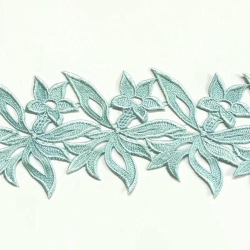 20 Yards, 12 cm, Farben Weiß, bestickter wasserlöslicher Spitzenstoff, DIY-Kleidungszubehör, Spitzenbesatz, Nähen, Basteln, 1 Yard, W0267, 20 Yards 20 Yards, 12 cm, Farben Weiß, bestickter wasserlöslicher Spitzenstoff, DIY-Kleidungszubehör, Spitzenbesatz, Nähen, Basteln, 1 Yard, W0267, 20 Yards von ZFISH
