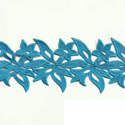 20 Yards, 12 cm, Farben Weiß, bestickter wasserlöslicher Spitzenstoff, DIY-Kleidungszubehör, Spitzenbesatz, Nähen, Basteln, 1 Yard, W0304, 20 Yards 20 Yards, 12 cm, Farben Weiß, bestickter wasserlöslicher Spitzenstoff, DIY-Kleidungszubehör, Spitzenbesatz, Nähen, Basteln, 1 Yard, W0304, 20 Yards von ZFISH