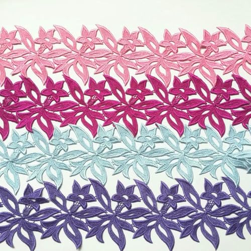 20 Yards, 12 cm, Farben Weiß, bestickter wasserlöslicher Spitzenstoff, DIY-Kleidungszubehör, Spitzenbesatz, Nähen, Basteln, Farbe: 20 Yards 20 Yards, 12 cm, Farben Weiß, bestickter wasserlöslicher Spitzenstoff, DIY-Kleidungszubehör, Spitzenbesatz, Nähen, Basteln, Farbe: 20 Yards von ZFISH