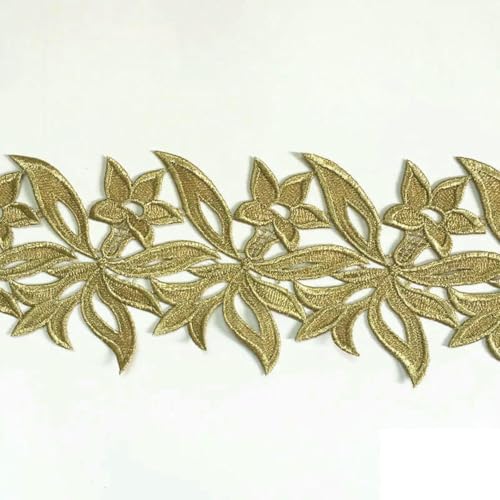 20 Yards, 12 cm, Farben Weiß, bestickter wasserlöslicher Spitzenstoff, DIY-Kleidungszubehör, Spitzenbesatz, Nähhandwerk, 1 Yard Gold, 20 Yards 20 Yards, 12 cm, Farben Weiß, bestickter wasserlöslicher Spitzenstoff, DIY-Kleidungszubehör, Spitzenbesatz, Nähhandwerk, 1 Yard Gold, 20 Yards von ZFISH