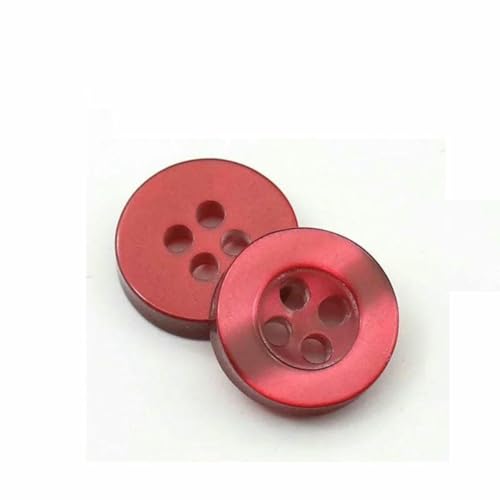 20 bis 150 Stück, 2,6 mm, perlmuttartiger Knopf aus Kunstharz, echte Wellpappe, vier Ösen, breitkrempiger Perlmuttknopf, farbiges Hemdfutter, Weinrot, 100 Stück 20 bis 150 Stück, 2,6 mm, perlmuttartiger Knopf aus Kunstharz, echte Wellpappe, vier Ösen, breitkrempiger Perlmuttknopf, farbiges Hemdfutter, Weinrot, 100 Stück von ZFISH