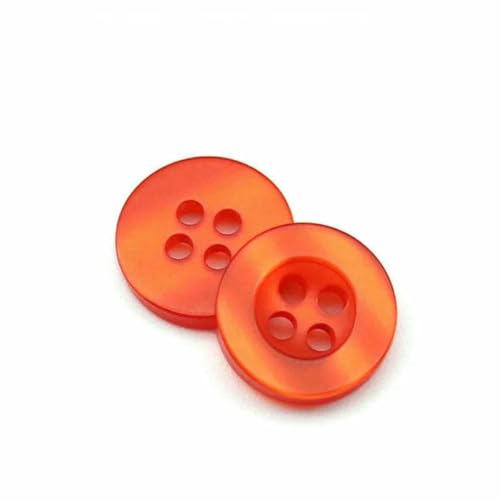 20 bis 150 Stück, 2,6 mm, perlmuttfarbener Knopf aus Kunstharz, echte Wellpappe, vier Ösen, breitkrempiger Perlmuttknopf, farbiges Hemdfutter, Orange, 150 Stück 20 bis 150 Stück, 2,6 mm, perlmuttfarbener Knopf aus Kunstharz, echte Wellpappe, vier Ösen, breitkrempiger Perlmuttknopf, farbiges Hemdfutter, Orange, 150 Stück von ZFISH