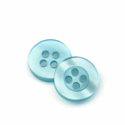 20 bis 150 Stück, 2,6 mm, perlmuttfarbener Knopf aus Kunstharz, echte Wellpappe, vier Ösen, breitkrempiger Perlmuttknopf, farbiges Hemdfutter, Seeblau, 20 Stück 20 bis 150 Stück, 2,6 mm, perlmuttfarbener Knopf aus Kunstharz, echte Wellpappe, vier Ösen, breitkrempiger Perlmuttknopf, farbiges Hemdfutter, Seeblau, 20 Stück von ZFISH