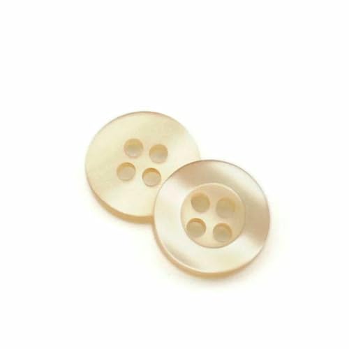 20 bis 150 Stück, 2,6 mm, perlmuttfarbener Knopf aus Kunstharz, echter Wellpappe, vier Ösen, breitkrempiger Perlmuttknopf, farbiges Hemdfutter, Beige, 20 Stück 20 bis 150 Stück, 2,6 mm, perlmuttfarbener Knopf aus Kunstharz, echter Wellpappe, vier Ösen, breitkrempiger Perlmuttknopf, farbiges Hemdfutter, Beige, 20 Stück von ZFISH