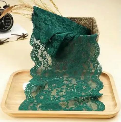 2025 Neue grüne Serie, 1 Meter, dehnbarer Spitzenbesatz, elastisches Spitzenband, DIY-Unterwäsche, BH-Zubehör, 20 cm Breite-21 cm Breite_b-1 Meter von ZFISH