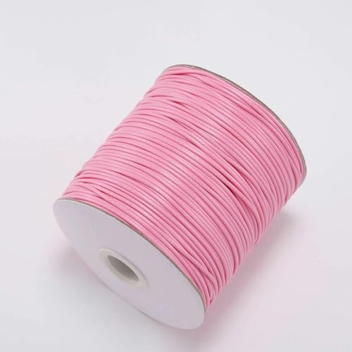 26 Farben, 10 m/Los, Rosa, 0,5 mm, gewachstes Lederband, Baumwollfaden, Schnur zur Schmuckherstellung, Halskette, DIY, Armbandzubehör 26 Farben, 10 m/Los, Rosa, 0,5 mm, gewachstes Lederband, Baumwollfaden, Schnur zur Schmuckherstellung, Halskette, DIY, Armbandzubehör von ZFISH
