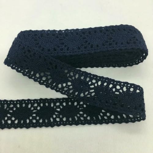 2Y 1 cm 1,5 cm 2,5 cm 6 cm Gehäkeltes Gurtband aus Baumwollspitze mit Blumenmuster für handgemachtes Nähen, Weihnachten, Ostern, Hochzeit, Deko, Verpackung, C-027, Marineblau, 2 cm, 2 Yards 2Y 1 cm 1,5 cm 2,5 cm 6 cm Gehäkeltes Gurtband aus Baumwollspitze mit Blumenmuster für handgemachtes Nähen, Weihnachten, Ostern, Hochzeit, Deko, Verpackung, C-027, Marineblau, 2 cm, 2 Yards von ZFISH