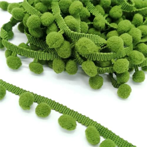 3/5/10 Meter Pom Pom Spitzenbesatz Kugelband zum Selbermachen, Nähen von Kleidungsstücken, Hüten, Kissen, Nähen von dekorativem Zubehör, Fransenband, 2–10 mm Kugel, 5 Stück 3/5/10 Meter Pom Pom Spitzenbesatz Kugelband zum Selbermachen, Nähen von Kleidungsstücken, Hüten, Kissen, Nähen von dekorativem Zubehör, Fransenband, 2–10 mm Kugel, 5 Stück von ZFISH