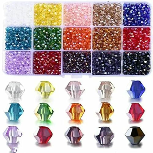 3 4 6 mm Doppelkegel-Kristallperlen-Box, facettenreiches, unregelmäßiges Glasperlen-Set, 15 Gitter, lose Abstandshalter-Set zur Schmuckherstellung, DIY-Armband-HZ903-02 3 4 6 mm Doppelkegel-Kristallperlen-Box, facettenreiches, unregelmäßiges Glasperlen-Set, 15 Gitter, lose Abstandshalter-Set zur Schmuckherstellung, DIY-Armband-HZ903-02 von ZFISH