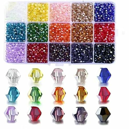 3 4 6 mm Doppelkegel-Kristallperlen-Box, facettenreiches, unregelmäßiges Glasperlen-Set, 15 Gitter, lose Abstandshalter-Set zur Schmuckherstellung, DIY-Armband-HZ903-03 3 4 6 mm Doppelkegel-Kristallperlen-Box, facettenreiches, unregelmäßiges Glasperlen-Set, 15 Gitter, lose Abstandshalter-Set zur Schmuckherstellung, DIY-Armband-HZ903-03 von ZFISH