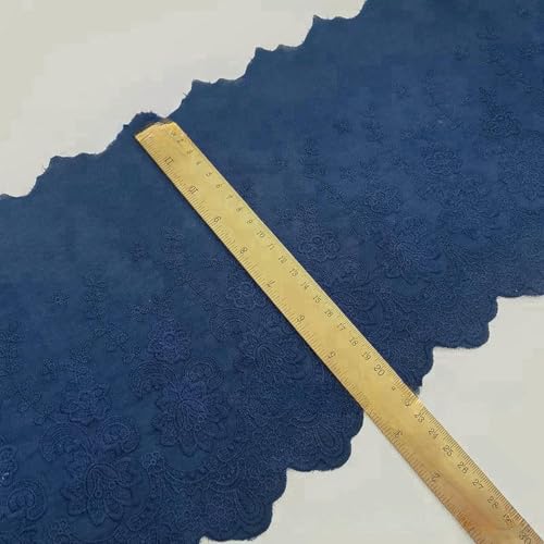 3 Jahre – 20 Yards/Los, Weiß, Marineblau, Schwarz, 100% Baumwollstoff, bestickter Spitzenbesatz, Kleidung, Kleid, DIY-Stoff, 22 cm breit, Zubehör, Marineblau, 19–20 Yards 3 Jahre – 20 Yards/Los, Weiß, Marineblau, Schwarz, 100% Baumwollstoff, bestickter Spitzenbesatz, Kleidung, Kleid, DIY-Stoff, 22 cm breit, Zubehör, Marineblau, 19–20 Yards von ZFISH