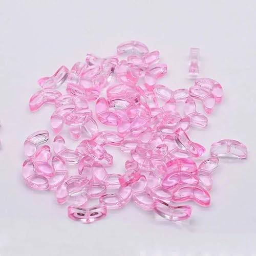30 Stück/Los 9 mm Tulpenblumen Lampwork-Perlen Schmuckherstellung Mehrfarbige Glasblatt-Flora-Perlen Lose Perlen für DIY-Ohrring-Bastelarbeiten-Blatt4-60 Stück von ZFISH
