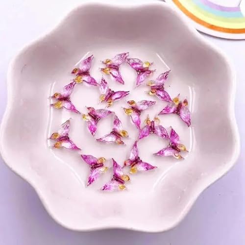 30 Stück Harz, bunt, Kristallgröße, Schmetterling, Nagelkunst, flache Rückseite, Strass-Knopf-Applikation, DIY, Scrapbook, Ohrring-Zubehör, Basteln, A-03, 9 x 11 mm 30 Stück Harz, bunt, Kristallgröße, Schmetterling, Nagelkunst, flache Rückseite, Strass-Knopf-Applikation, DIY, Scrapbook, Ohrring-Zubehör, Basteln, A-03, 9 x 11 mm von ZFISH