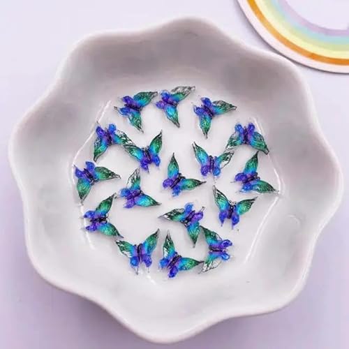 30 Stück Harz, bunt, Kristallgröße, Schmetterling, Nagelkunst, flache Rückseite, Strass-Knopf-Applikation, DIY, Scrapbook, Ohrring-Zubehör, Basteln, A0, 13 x 16 mm 30 Stück Harz, bunt, Kristallgröße, Schmetterling, Nagelkunst, flache Rückseite, Strass-Knopf-Applikation, DIY, Scrapbook, Ohrring-Zubehör, Basteln, A0, 13 x 16 mm von ZFISH