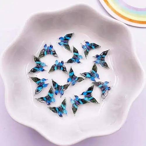30 Stück Harz, bunt, Kristallgröße, Schmetterling, Nagelkunst, flache Rückseite, Strass-Knopf-Applikation, DIY, Scrapbook, Ohrring-Zubehör, Basteln, A10, 9 x 11 mm 30 Stück Harz, bunt, Kristallgröße, Schmetterling, Nagelkunst, flache Rückseite, Strass-Knopf-Applikation, DIY, Scrapbook, Ohrring-Zubehör, Basteln, A10, 9 x 11 mm von ZFISH