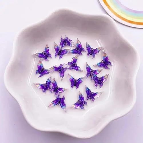 30 Stück Harz, bunt, Kristallgröße, Schmetterling, Nagelkunst, flache Rückseite, Strass-Knopf-Applikation, DIY, Scrapbook, Ohrring-Zubehör, Basteln, A11, 13 x 16 mm 30 Stück Harz, bunt, Kristallgröße, Schmetterling, Nagelkunst, flache Rückseite, Strass-Knopf-Applikation, DIY, Scrapbook, Ohrring-Zubehör, Basteln, A11, 13 x 16 mm von ZFISH