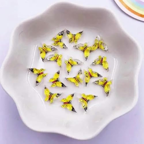 30 Stück Harz, bunt, Kristallgröße, Schmetterling, Nagelkunst, flache Rückseite, Strass-Knopf-Applikation, DIY, Scrapbook, Ohrring-Zubehör, Basteln, A5, 9 x 11 mm 30 Stück Harz, bunt, Kristallgröße, Schmetterling, Nagelkunst, flache Rückseite, Strass-Knopf-Applikation, DIY, Scrapbook, Ohrring-Zubehör, Basteln, A5, 9 x 11 mm von ZFISH