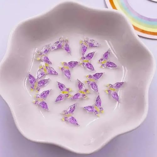 30 Stück Harz, bunt, Kristallgröße, Schmetterling, Nagelkunst, flache Rückseite, Strass-Knopf-Applikation, DIY, Scrapbook, Ohrring-Zubehör, Basteln, C6, 9 x 11 mm 30 Stück Harz, bunt, Kristallgröße, Schmetterling, Nagelkunst, flache Rückseite, Strass-Knopf-Applikation, DIY, Scrapbook, Ohrring-Zubehör, Basteln, C6, 9 x 11 mm von ZFISH