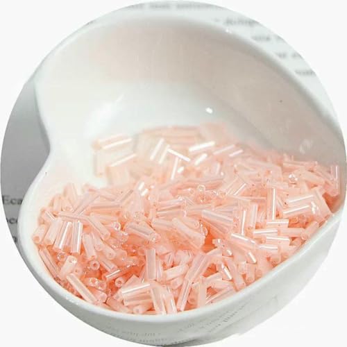 300 cremefarbene Rocailles-Perlen 11/0, Röhrenform, 2 x 6 mm, Glasperlen, DIY-Schmuckherstellung, Damen-Accessoires – NYG13 – 2 x 6 mm, 300 Stück 300 cremefarbene Rocailles-Perlen 11/0, Röhrenform, 2 x 6 mm, Glasperlen, DIY-Schmuckherstellung, Damen-Accessoires – NYG13 – 2 x 6 mm, 300 Stück von ZFISH