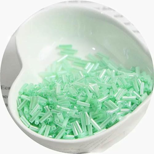 300 cremefarbene Rocailles-Perlen 11/0, Röhrenform, 2 x 6 mm, Glasperlen, DIY-Schmuckherstellung, Damen-Accessoires – NYG18 – 2 x 6 mm, 300 Stück 300 cremefarbene Rocailles-Perlen 11/0, Röhrenform, 2 x 6 mm, Glasperlen, DIY-Schmuckherstellung, Damen-Accessoires – NYG18 – 2 x 6 mm, 300 Stück von ZFISH