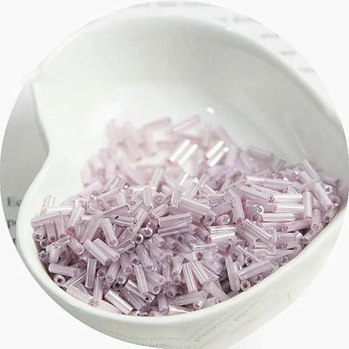 300 cremefarbene Rocailles-Perlen 11/0, Röhrenform, 2 x 6 mm, Glasperlen, DIY-Schmuckherstellung, Damen-Accessoires – NYG25 – 2 x 6 mm, 300 Stück 300 cremefarbene Rocailles-Perlen 11/0, Röhrenform, 2 x 6 mm, Glasperlen, DIY-Schmuckherstellung, Damen-Accessoires – NYG25 – 2 x 6 mm, 300 Stück von ZFISH