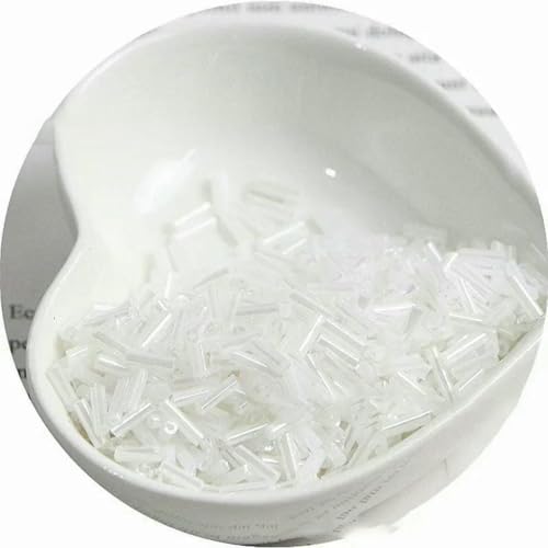 300 cremefarbene Rocailles-Perlen 11/0, Röhrenform, 2 x 6 mm, Glasperlen, DIY-Schmuckherstellung, Damen-Accessoires – NYG7 – 2 x 6 mm, 300 Stück 300 cremefarbene Rocailles-Perlen 11/0, Röhrenform, 2 x 6 mm, Glasperlen, DIY-Schmuckherstellung, Damen-Accessoires – NYG7 – 2 x 6 mm, 300 Stück von ZFISH