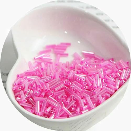 300 cremefarbene Rocailles-Perlen 11/0 Röhrenperlen 2x6mm Glasperlen zum Selbermachen, Schmuckherstellung, Damenaccessoires-NYG16-2x6mm 300Stk 300 cremefarbene Rocailles-Perlen 11/0 Röhrenperlen 2x6mm Glasperlen zum Selbermachen, Schmuckherstellung, Damenaccessoires-NYG16-2x6mm 300Stk von ZFISH