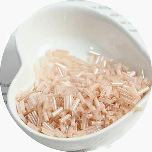 300 cremefarbene Rocailles-Perlen 11/0 Röhrenperlen 2x6mm Glasperlen zum Selbermachen, Schmuckherstellung, Damenaccessoires-NYG24-2x6mm 300Stk 300 cremefarbene Rocailles-Perlen 11/0 Röhrenperlen 2x6mm Glasperlen zum Selbermachen, Schmuckherstellung, Damenaccessoires-NYG24-2x6mm 300Stk von ZFISH