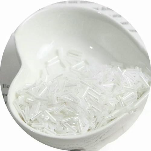 300 cremefarbene Rocailles-Perlen 11/0 Röhrenperlen 2x6mm Glasperlen zum Selbermachen, Schmuckherstellung, Damenaccessoires-NYG7-2x6mm 300Stk 300 cremefarbene Rocailles-Perlen 11/0 Röhrenperlen 2x6mm Glasperlen zum Selbermachen, Schmuckherstellung, Damenaccessoires-NYG7-2x6mm 300Stk von ZFISH