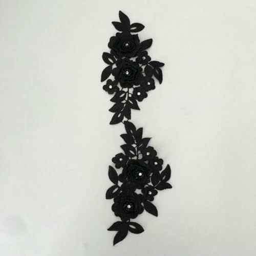 3D-Blumenstickerei-Applikation, Spitzenkragen, Ausschnitt, ABS-Perle, DIY-Strass-Spitzenstoff, Nähkleiderzubehör, 1 Paar, C, wie in der Abbildung gezeigt 3D-Blumenstickerei-Applikation, Spitzenkragen, Ausschnitt, ABS-Perle, DIY-Strass-Spitzenstoff, Nähkleiderzubehör, 1 Paar, C, wie in der Abbildung gezeigt von ZFISH