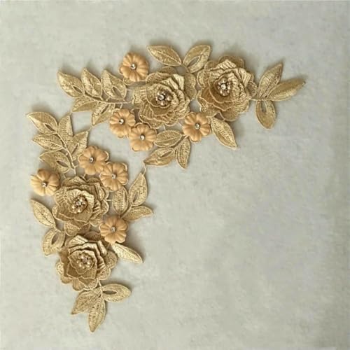 3D-Blumenstickerei-Applikation, Spitzenkragen, Ausschnitt, ABS-Perle, DIY-Strass-Spitzenstoff, Nähkleiderzubehör, 1 Paar_e, wie in der Abbildung gezeigt 3D-Blumenstickerei-Applikation, Spitzenkragen, Ausschnitt, ABS-Perle, DIY-Strass-Spitzenstoff, Nähkleiderzubehör, 1 Paar_e, wie in der Abbildung gezeigt von ZFISH