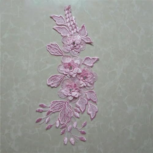 3D Dreidimensionale Blumendekoration Applikation Strass DIY Spitze Falscher Kragen Stickerei Kleidung Bastelbedarf Zubehör-1PCS_c von ZFISH