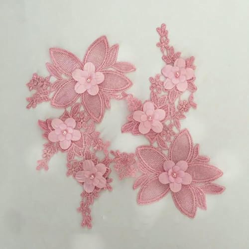 3D Dreidimensionale Blumendekoration Applikation Strass DIY Spitze Falscher Kragen Stickerei Kleidung Bastelbedarf Zubehör-1PCS von ZFISH