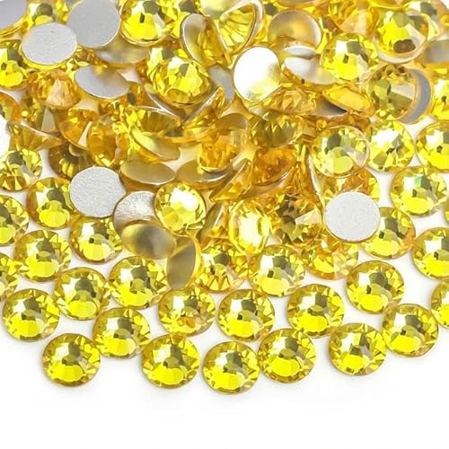 3D-Nagelkunst-Strasssteine aus schwarzem Glas, SS3, SS4, SS5, SS6, SS8, SS10, SS12, SS16, SS20, SS30, SS34, Kristall-Nagelkunst-Strasssteine, Citrin, SS3, 1440 Stück 3D-Nagelkunst-Strasssteine aus schwarzem Glas, SS3, SS4, SS5, SS6, SS8, SS10, SS12, SS16, SS20, SS30, SS34, Kristall-Nagelkunst-Strasssteine, Citrin, SS3, 1440 Stück von ZFISH