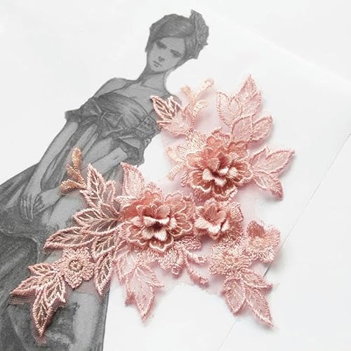 3D Spitze Blume Stickerei Applique Trim Patch DIY Nähen Dekoration Handwerk Hochzeit Kleid Zubehör handgemachte Versorgung-LS 3D Spitze Blume Stickerei Applique Trim Patch DIY Nähen Dekoration Handwerk Hochzeit Kleid Zubehör handgemachte Versorgung-LS von ZFISH