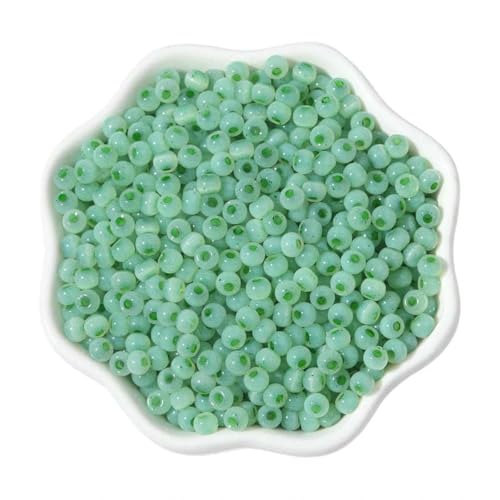 4,0 mm Katzenauge-Jade-Eisglas-Reisperlen, lose Abstandshalter, Rocailles-Perlen für Handarbeiten, DIY, handgefertigte Charms, Armbänder, Halsketten, 150 Stück-EGN-4,0 mm, ca. 150 Stück 4,0 mm Katzenauge-Jade-Eisglas-Reisperlen, lose Abstandshalter, Rocailles-Perlen für Handarbeiten, DIY, handgefertigte Charms, Armbänder, Halsketten, 150 Stück-EGN-4,0 mm, ca. 150 Stück von ZFISH