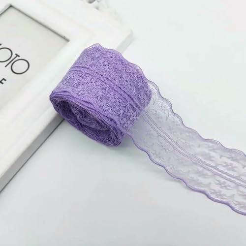 4,5 cm Spitzenband, 10 Meter/Rolle, Weiß, Schwarz, Rosa, Rot, Blau, Grün, Lila, Beige, Orange, Gelb, Burgunderrot, Kaffee, Spitzenband, Basteln, Hellviolett, 4,5 cm breit 4,5 cm Spitzenband, 10 Meter/Rolle, Weiß, Schwarz, Rosa, Rot, Blau, Grün, Lila, Beige, Orange, Gelb, Burgunderrot, Kaffee, Spitzenband, Basteln, Hellviolett, 4,5 cm breit von ZFISH