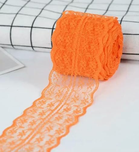 4,5 cm Spitzenband, 10 Meter/Rolle, Weiß, Schwarz, Rosa, Rot, Blau, Grün, Lila, Beige, Orange, Gelb, Burgunderrot, Kaffee, Spitzenband, Basteln, Orangerot, 4,5 cm breit 4,5 cm Spitzenband, 10 Meter/Rolle, Weiß, Schwarz, Rosa, Rot, Blau, Grün, Lila, Beige, Orange, Gelb, Burgunderrot, Kaffee, Spitzenband, Basteln, Orangerot, 4,5 cm breit von ZFISH