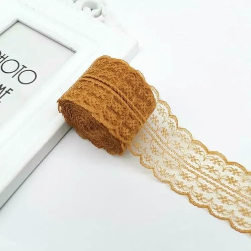4,5 cm Spitzenband, 10 Meter/Rolle, Weiß, Schwarz, Rosa, Rot, Blau, Grün, Lila, Beige, Orange, Gelb, Burgunderrot, Kaffee, Spitzenband, Basteln, Schokolade, 4,5 cm breit 4,5 cm Spitzenband, 10 Meter/Rolle, Weiß, Schwarz, Rosa, Rot, Blau, Grün, Lila, Beige, Orange, Gelb, Burgunderrot, Kaffee, Spitzenband, Basteln, Schokolade, 4,5 cm breit von ZFISH