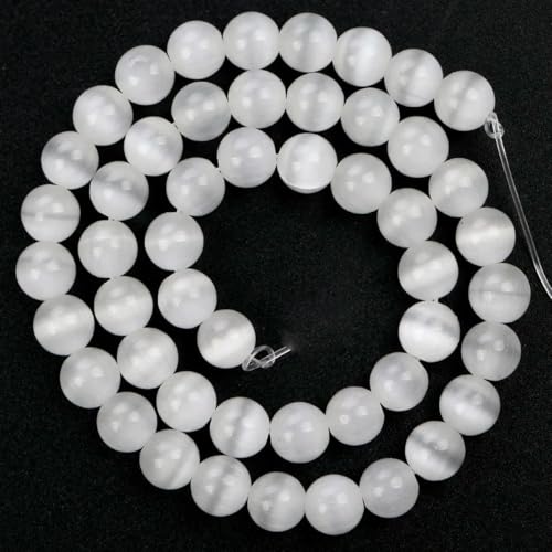 4 6 8 10 mm Natursteinperlen, bunte Meeressediment-Jaspis-Türkise, runde Perlen zur Schmuckherstellung, DIY-Armbänder, Zubehör – weißes Katzenauge – 10 mm 4 6 8 10 mm Natursteinperlen, bunte Meeressediment-Jaspis-Türkise, runde Perlen zur Schmuckherstellung, DIY-Armbänder, Zubehör – weißes Katzenauge – 10 mm von ZFISH