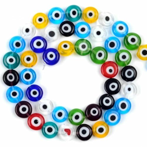4–8 mm Blumen-Lampwork-Glasperlen, flach, rund, Abstandshalter, lose Perlen zur Schmuckherstellung, DIY-Armband, Bastelzubehör, Zubehör – buntes Auge – 4,0 mm, ca. 84 Stück 4–8 mm Blumen-Lampwork-Glasperlen, flach, rund, Abstandshalter, lose Perlen zur Schmuckherstellung, DIY-Armband, Bastelzubehör, Zubehör – buntes Auge – 4,0 mm, ca. 84 Stück von ZFISH