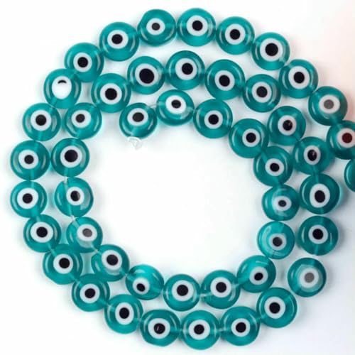 4–8 mm Blumen-Lampwork-Glasperlen, flach, rund, Abstandshalter, lose Perlen zur Schmuckherstellung, DIY-Armband, Bastelzubehör, Zubehör – grünes Auge – 6 mm, ca. 56 Stück 4–8 mm Blumen-Lampwork-Glasperlen, flach, rund, Abstandshalter, lose Perlen zur Schmuckherstellung, DIY-Armband, Bastelzubehör, Zubehör – grünes Auge – 6 mm, ca. 56 Stück von ZFISH