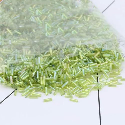 450 g/Beutel, 2 x 6 mm, Illusionsröhrenperlen, DIY-Haarnadel, Quastenperlen, Material, gewebtes Armband, Halskette, lose Perlen, Bekleidungszubehör, Hellgrün, 2 x 6 mm 450 g/Beutel, 2 x 6 mm, Illusionsröhrenperlen, DIY-Haarnadel, Quastenperlen, Material, gewebtes Armband, Halskette, lose Perlen, Bekleidungszubehör, Hellgrün, 2 x 6 mm von ZFISH