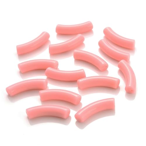 5/10 Stück einfarbige gebogene Acrylperlen, gebogene Röhrenperlen für die Herstellung von DIY-Schmuck, Armbändern und Halsketten, 4–11,3,0 mm, 5 Stück 5/10 Stück einfarbige gebogene Acrylperlen, gebogene Röhrenperlen für die Herstellung von DIY-Schmuck, Armbändern und Halsketten, 4–11,3,0 mm, 5 Stück von ZFISH