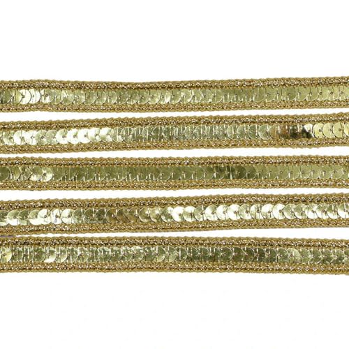 5 Meter 12 mm Paillettenband, Spitzenbesatz, Stoff, für Kleider, Kleidung, Kopfschmuck, Brautschmuck, DIY, Basteln, Nähzubehör, B03 5 Meter 12 mm Paillettenband, Spitzenbesatz, Stoff, für Kleider, Kleidung, Kopfschmuck, Brautschmuck, DIY, Basteln, Nähzubehör, B03 von ZFISH