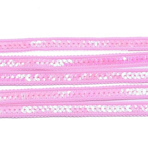 5 Meter 12 mm Paillettenband, Spitzenbesatz, Stoff, für Kleider, Kleidung, Kopfschmuck, Brautschmuck, DIY, Basteln, Nähzubehör, B05 von ZFISH
