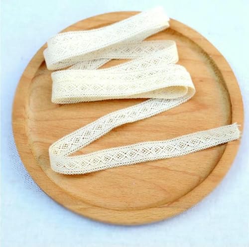 5 Meter Spitzenbesatz aus 100% Baumwolle, gehäkeltes Spitzenband aus Baumwolle für Heimwerker, Näharbeiten, 11 mm Breite – Standard 5 Meter Spitzenbesatz aus 100% Baumwolle, gehäkeltes Spitzenband aus Baumwolle für Heimwerker, Näharbeiten, 11 mm Breite – Standard von ZFISH
